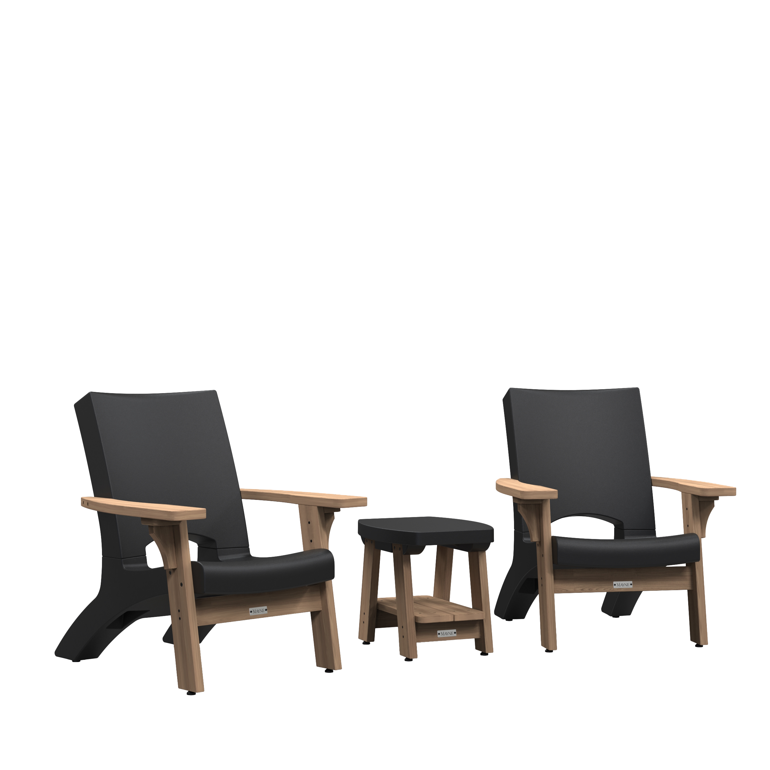 Mesa Patio Conversation Set Black