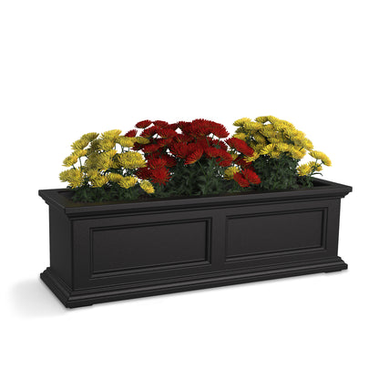 Mayne Fairfield 3ft Self-Watering Window Box with Steel Wall Mount Brackets