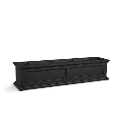 Mayne Fairfield 4ft Self-Watering Window Box with Steel Wall Mount Brackets