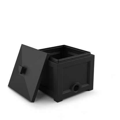 Mayne Fairfield Garden Hose Bin (Black)