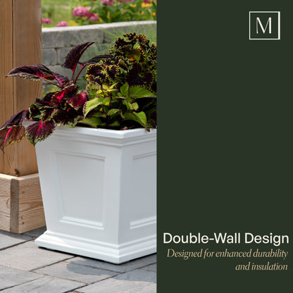 Mayne Fairfield 16in Square Planter