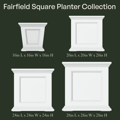 Mayne Fairfield 16in Square Planter
