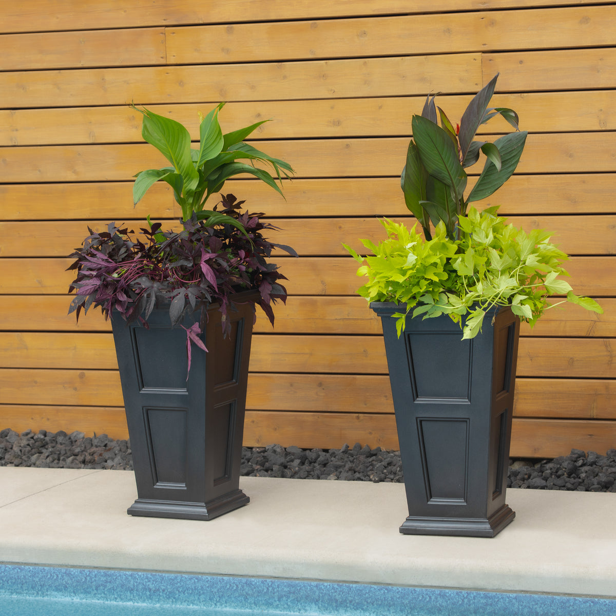 Mayne Fairfield 28-Inch Self-Watering Tall Planter with Removable Planting Insert