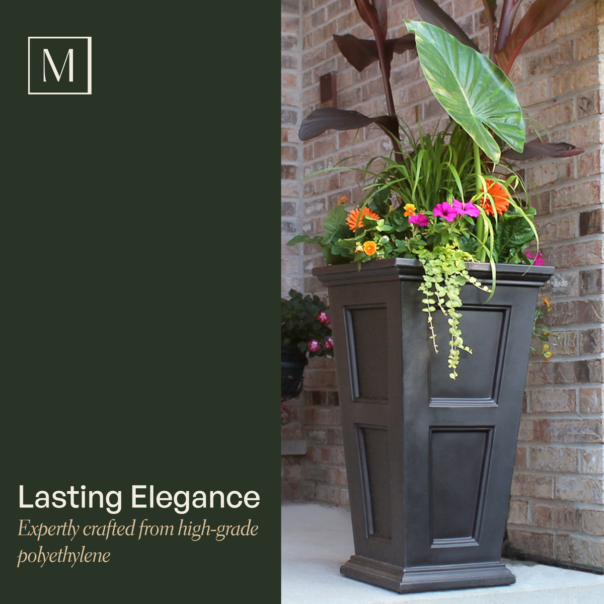 Mayne Fairfield 28-Inch Self-Watering Tall Planter with Removable Planting Insert