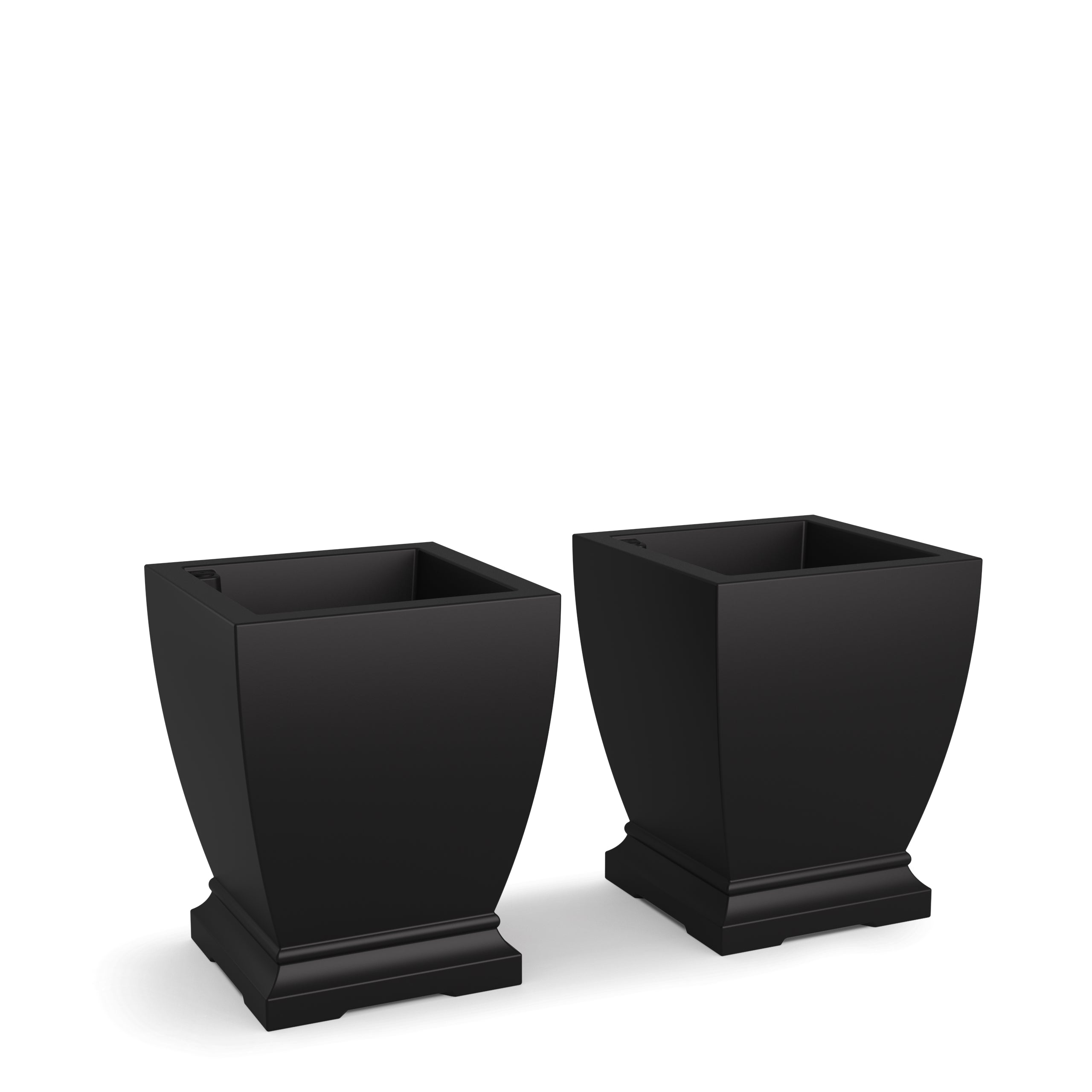 Mayne Acadia 18in Planter (Black, 2-Pack)