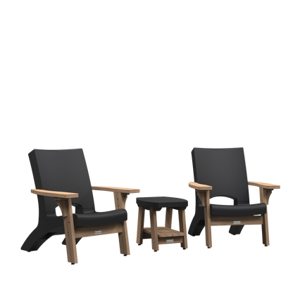 Mesa Patio Conversation Set Black