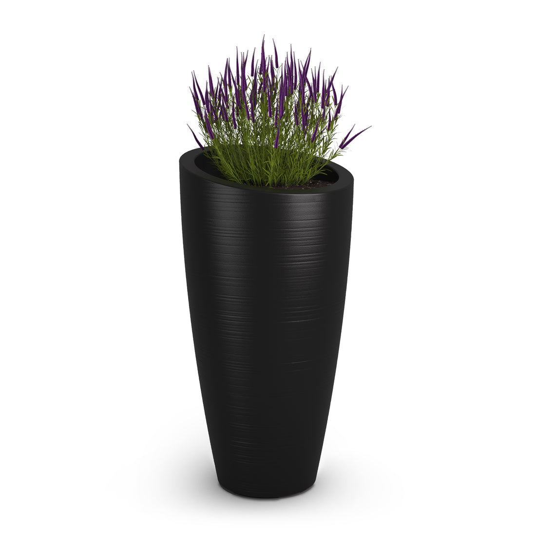Mayne Modesto 32in Tall Planter (Black &amp; White)