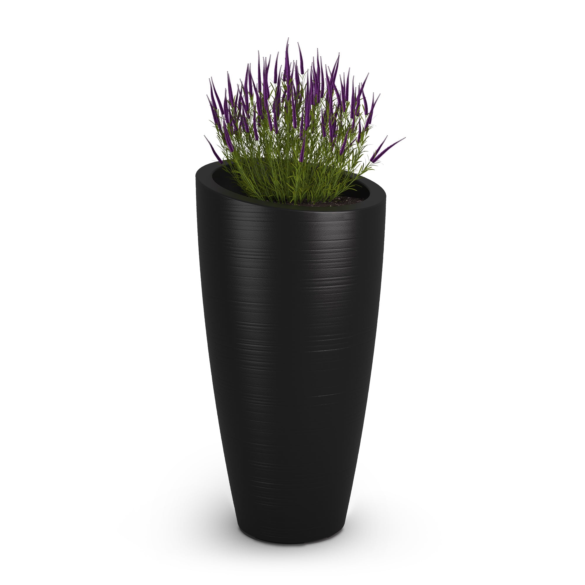 Mayne Modesto 32in Tall Planter (Black &amp; White)
