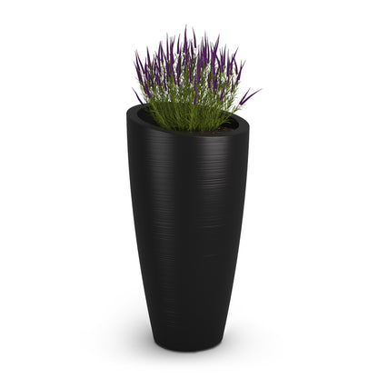 Mayne Modesto 32in Tall Planter (Black &amp; White)