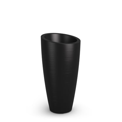 Mayne Modesto 32in Tall Planter (Black &amp; White)