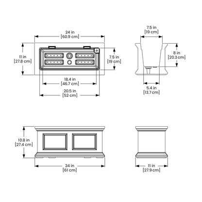 Mayne Fairfield 2ft Window Box